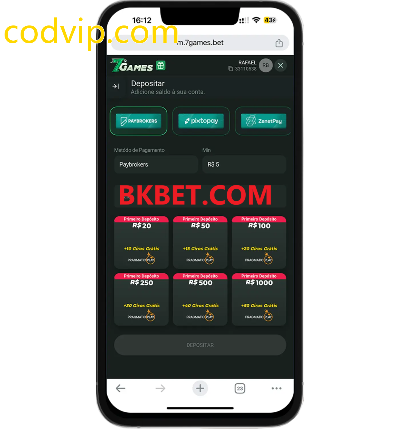 Baixe o aplicativo codvip.com para jogar a qualquer momento